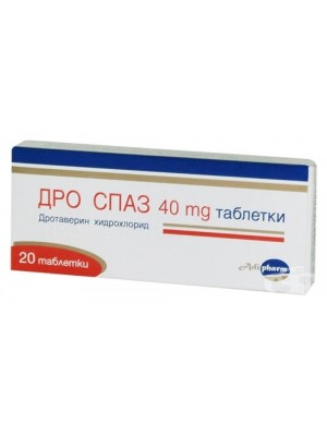 DRO SPAZ 40 mg. 20 tablets